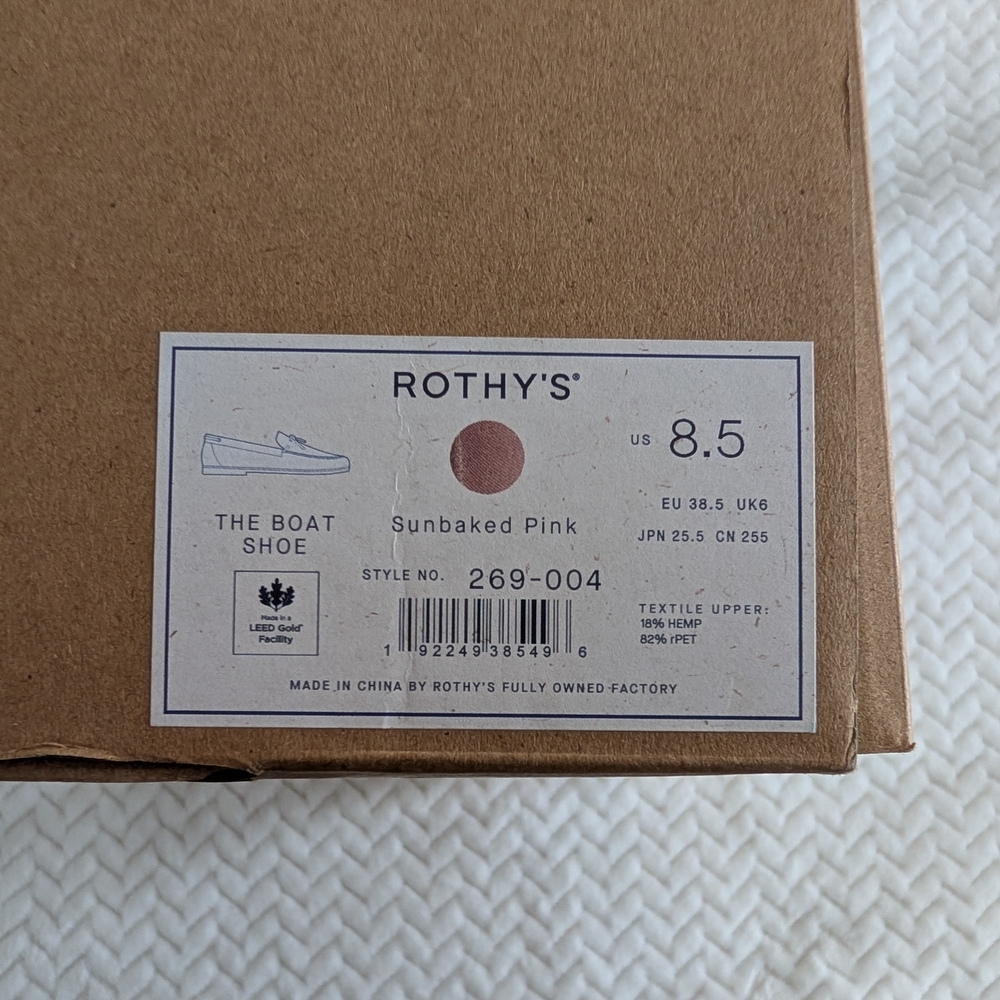 Rothy's Pink Boat Shoes, Size 8.5, Like New! - Picture 3 of 4
